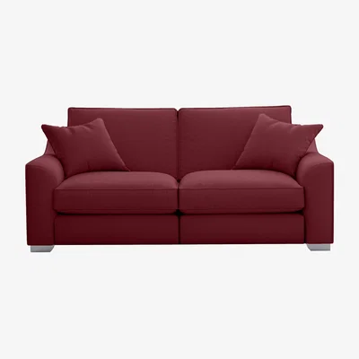 Furniture Village The Lounge Co. - Isobel 3 Seater Fabric Sofa with Chrome Feet