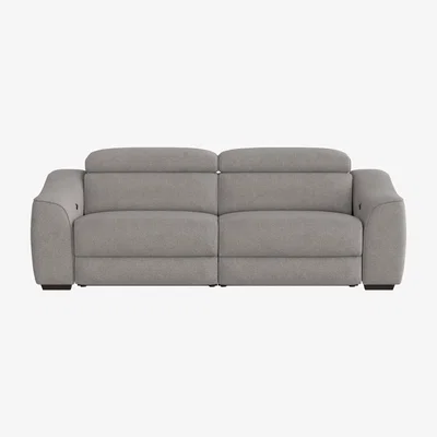 Furniture Village Elixir 3 Seater Fabric Manual Recliner Sofa - Grey