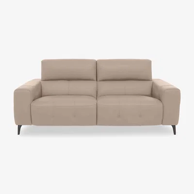 Furniture Village New York 3 Seater HW Leather Power Recliner Sofa