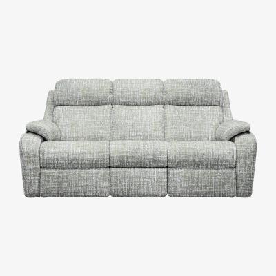 Furniture Village G Plan - Kingsbury 3 Seater Fabric Manual Recliner Sofa - Shore Oatmeal