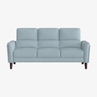 Furniture Village Compact Collection Klein 3 Seater Fabric Sofa - Baby Blue