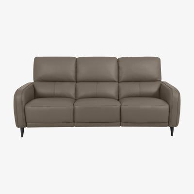Furniture Village Domicil - Logan 3 Seater Leather Power Recliner Sofa - NP Pine Bark