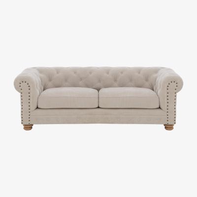 Furniture Village Alexander and James - Chesterfield Collection Hugo 3 Seater Fabric Sofa