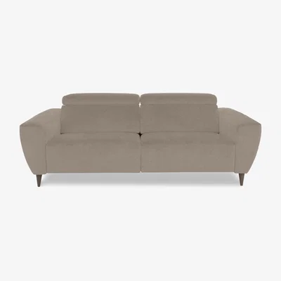 Furniture Village Nicoletti Italia - Milano 3 Seater Fabric Sofa - Coupe Nocciola