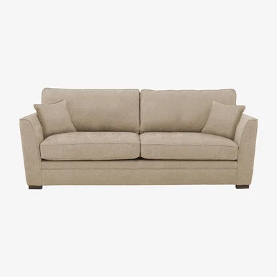 Furniture Village The Delight 3 Seater Classic Back Fabric Sofa