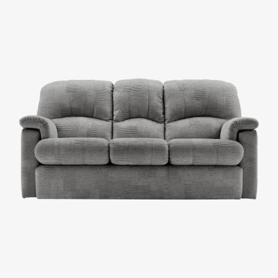 Furniture Village G Plan - Chloe Small Fabric 3 Seater Sofa - Checkers Smoke