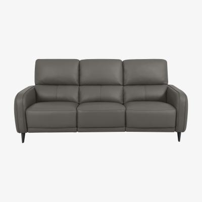 Furniture Village Domicil - Logan 3 Seater Leather Power Recliner Sofa - NP Elephant Grey