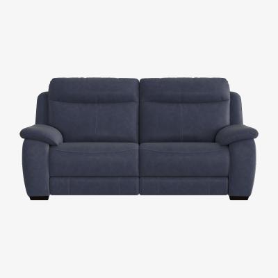 Furniture Village Starlight Express 3 Seater Fabric Recliner Sofa with Power Headrests - R23 Blue