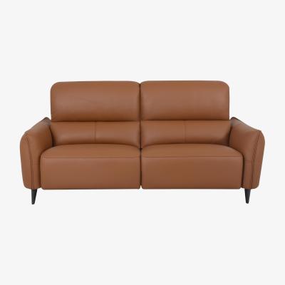 Furniture Village Domicil - Maddox 3 Seater Leather Sofa - NN Caramel