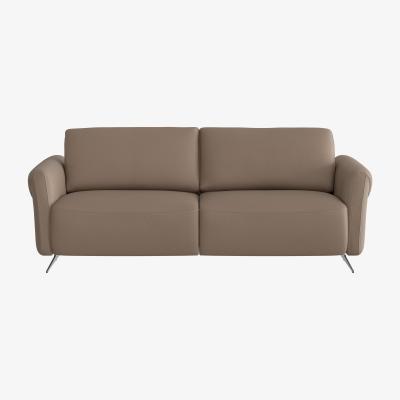 Furniture Village Nicoletti - Bella 3 Seater Leather Sofa - Brown