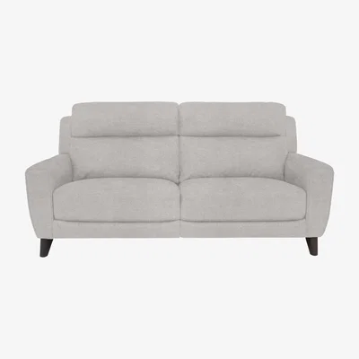 Furniture Village Comfort Story - Zen 3 Seater Fabric Power Recliner Sofa with Headrests - R23 Silver Grey