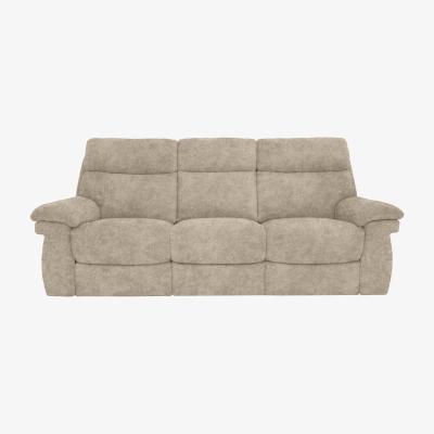 Furniture Village Comfort Story - Serene 3 Seater Fabric Power Recliner Sofa with Drop Down Table - Cream