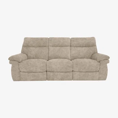 Furniture Village Comfort Story - Serene 3 Seater Fabric Power Recliner Sofa - Cream