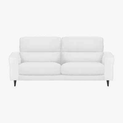 Furniture Village Axel 3 Seater NC Leather Sofa - NC Star White