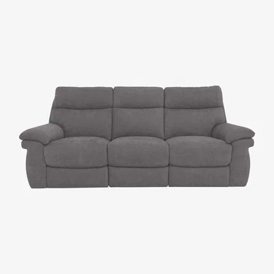 Furniture Village Comfort Story - Serene 3 Seater Fabric Power Recliner Sofa - Iron