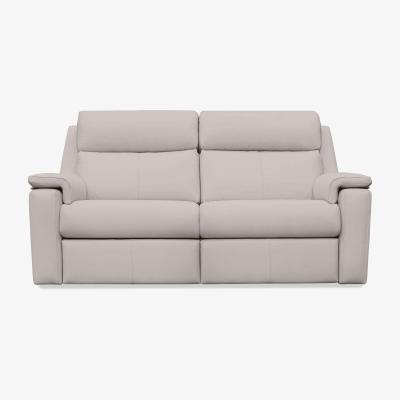 Furniture Village G Plan - Thornbury 3 Seater Leather Power Recliner Sofa - Cambridge Chalk