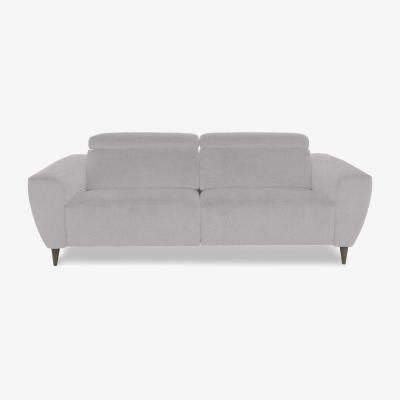 Furniture Village Nicoletti Italia - Milano 3 Seater Fabric Power Recliner Sofa - Coupe Grigio