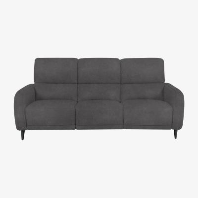 Furniture Village Domicil - Logan 3 Seater Fabric Power Recliner Sofa - Pewter