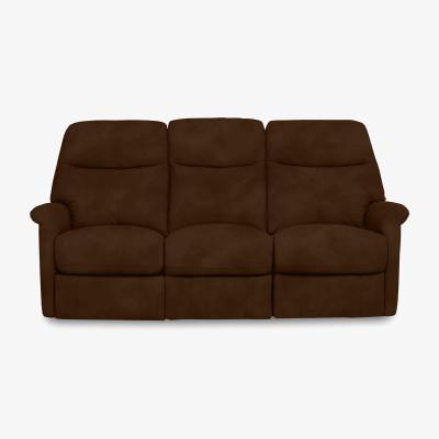 Furniture Village Compact Collection Lille 3 Seater Power Recliner Fabric Sofa - R06 Caramel