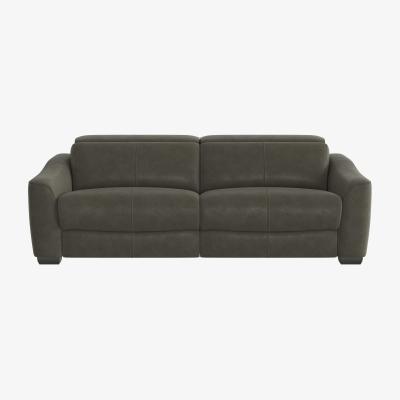 Furniture Village Xavier 3 Seater Fabric Sofa with Power Recliner - R16 Charcoal