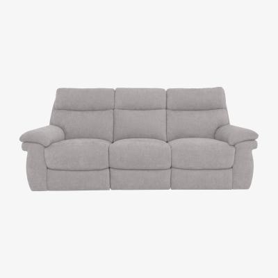 Furniture Village Comfort Story - Serene 3 Seater Fabric Power Recliner Sofa with Headrests - Pewter