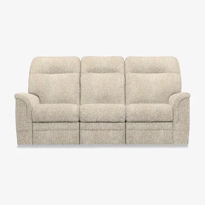 Furniture Village Parker Knoll - Hudson 23 Fabric 3 Seater Power Recliner Sofa with Headrests and Power Lumbar - Sabrina Beige