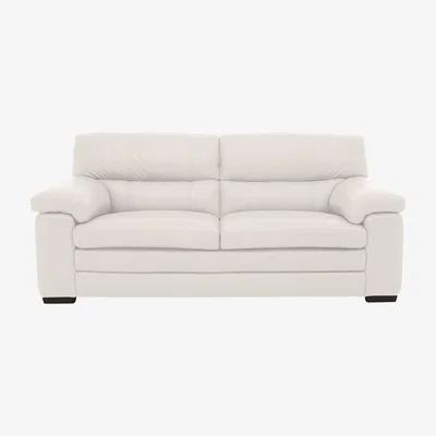 Furniture Village Cozee Leather 2.5 Seater Sofa - White- World of Leather