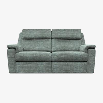 Furniture Village G Plan - Thornbury 3 Seater Fabric Power Recliner Sofa - Waffle Marine