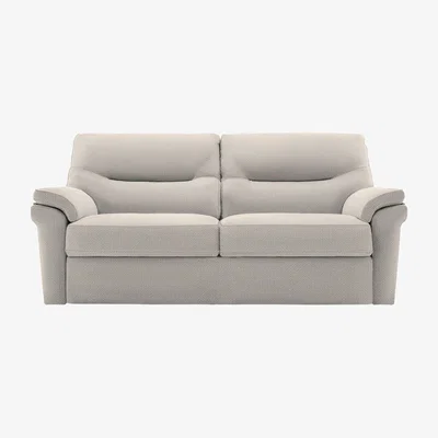 Furniture Village G Plan - Seattle 3 Seater Fabric Sofa - No Recliner - Nebular Pebble