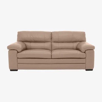 Furniture Village Cozee Leather 2.5 Seater Sofa - Cream- World of Leather
