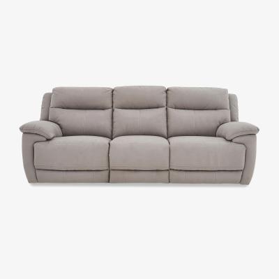 Furniture Village Touch 3 Seater Heavy Duty Fabric Power Recliner Sofa with USB Ports - Feather