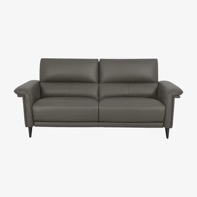 Furniture Village Domicil - Huxley 3 Seater Leather Sofa - NP Elephant Grey