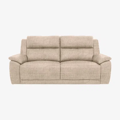 Furniture Village Utah 3 Seater Fabric Sofa - Oatmeal