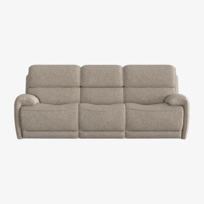 Furniture Village Link 3 Seater Fabric Power Recliner Sofa with Power Headrests