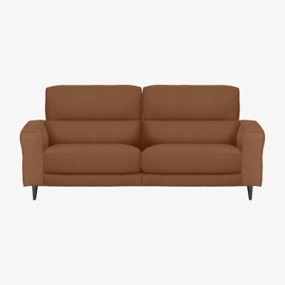 Furniture Village Axel 3 Seater HW Leather Power Recliner Sofa - Pecan Brown