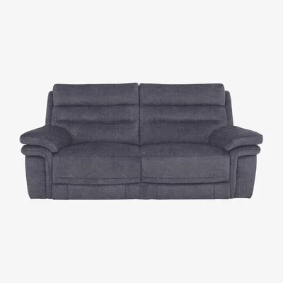 Furniture Village Berlin 3 Seater Fabric Sofa - Halifax Gunmetal