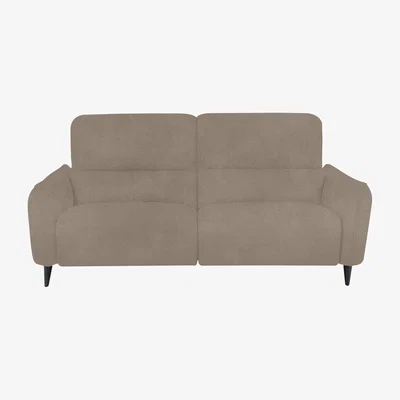 Furniture Village Domicil - Maddox 3 Seater Fabric Power Recliner Sofa - Light Khaki