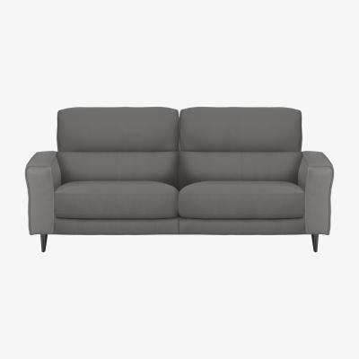 Furniture Village Axel 3 Seater NC Leather Power Recliner Sofa - Sleet