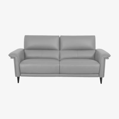 Furniture Village Domicil - Huxley 3 Seater Leather Sofa - NN Light Grey