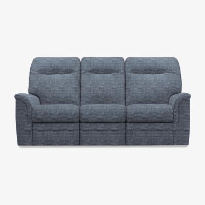 Furniture Village Parker Knoll - Hudson 23 Fabric 3 Seater Power Recliner Sofa - Dash Blue