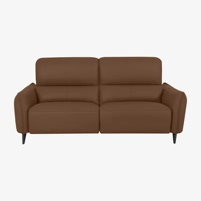 Furniture Village Domicil - Maddox 3 Seater Leather Sofa - NP Caramel
