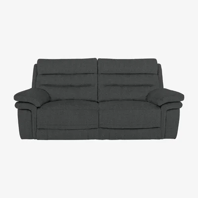 Furniture Village Berlin 3 Seater Fabric Sofa - Rosy Dark Grey