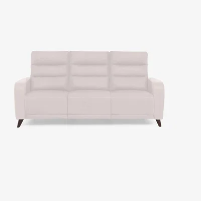 Furniture Village Quinn 3 Seater Fabric Sofa - Velvet White