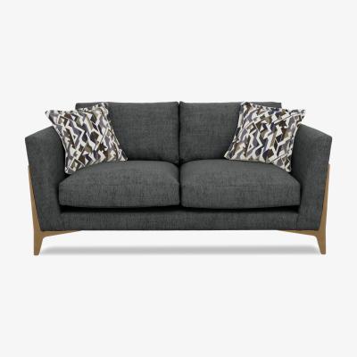 Furniture Village Iris 3 Seater Fabric Sofa - Elara Charcoal Mo Ft