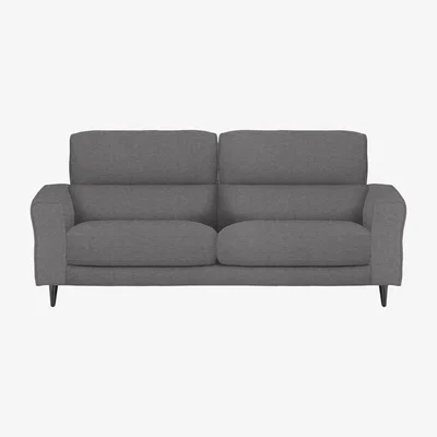 Furniture Village Axel 3 Seater Fabric Sofa - Charcoal Gray