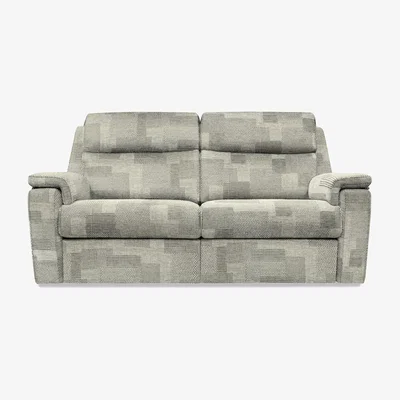 Furniture Village G Plan - Thornbury 3 Seater Fabric Sofa - Checkers Smoke
