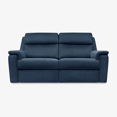 Furniture Village G Plan - Thornbury 3 Seater Fabric Power Recliner Sofa - Stingray Indigo
