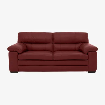 Furniture Village Cozee Leather 2.5 Seater Sofa - Red- World of Leather