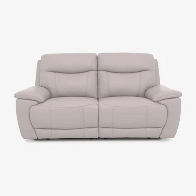 Furniture Village Sloane 3 Seater Leather Sofa - Florida Lead Grey