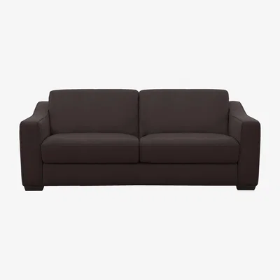 Furniture Village Optimus 3 Seater NC Leather Sofa - Walnut
